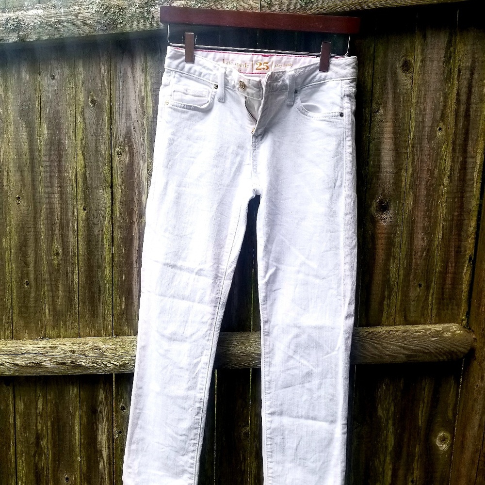 Kate spade white jeans size 25